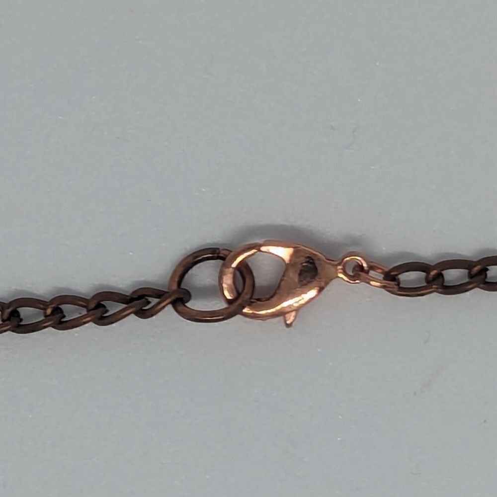 Handmade Shark Tooth Copper Key Necklace - Picture 6 of 7
